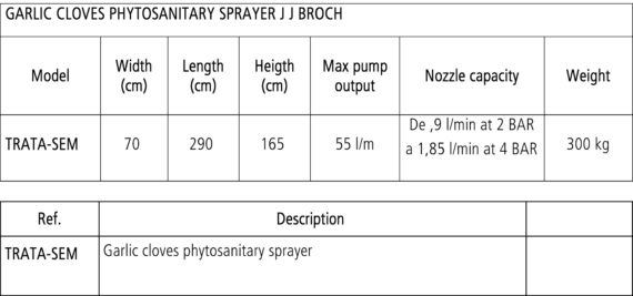 JJ Broch Phytosanitary Treatment Sprayer